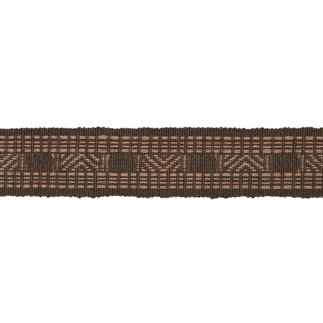 Schumacher Cedar Brown Nael Linen Cotton Tape