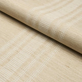 Schumacher Cassia Handwoven Silk Stripe Natural Fabric
