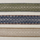 Schumacher Helena Linen Cotton Tape Indigo Trim