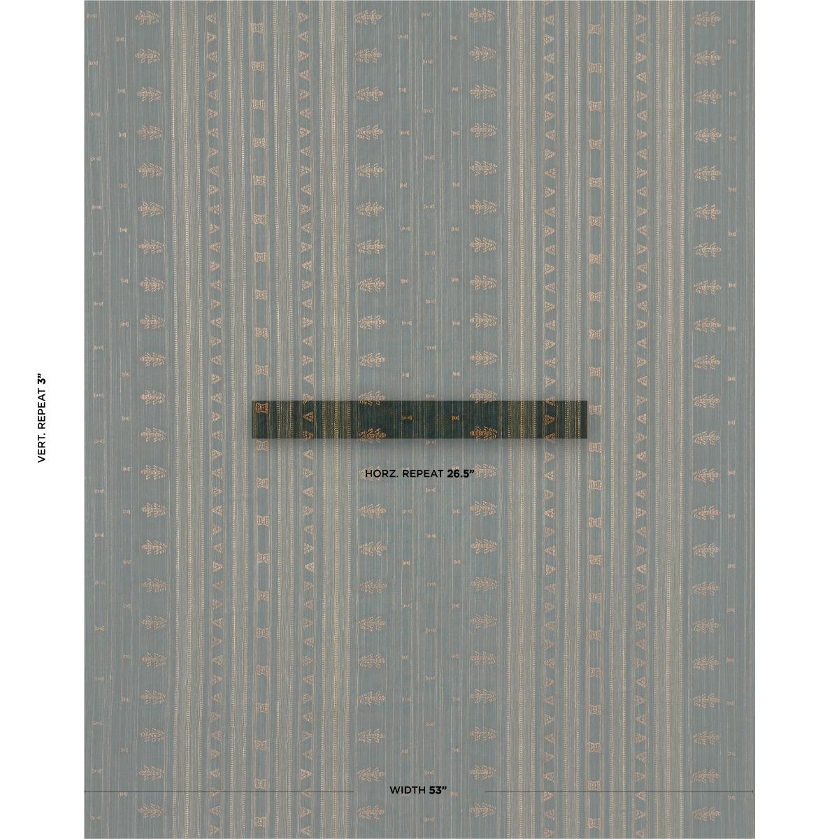 Schumacher Nima Embroidered Cotton Linen Jungle Green Fabric