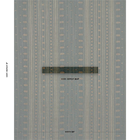 Schumacher Nima Embroidered Cotton Linen Jungle Green Fabric