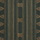 Schumacher Nima Embroidered Cotton Linen Jungle Green Fabric