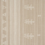 Schumacher Nima Embroidered Cotton Linen Tan Fabric