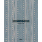 Schumacher Nima Embroidered Cotton Linen Indigo Fabric