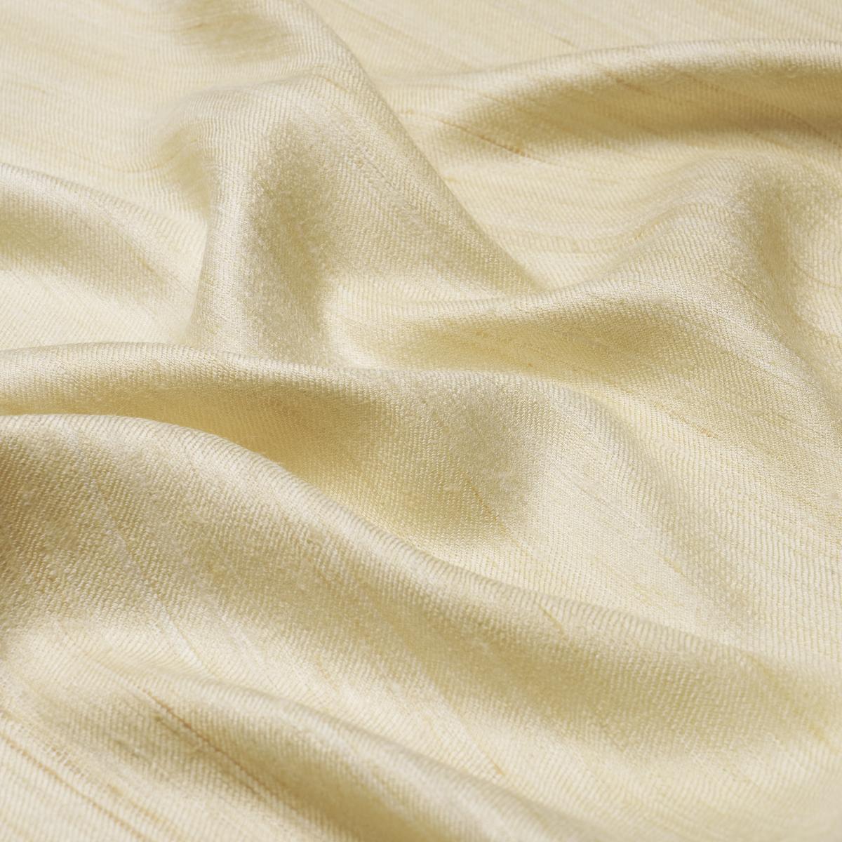 Schumacher Amir Handwoven Silk Casement Oyster Fabric