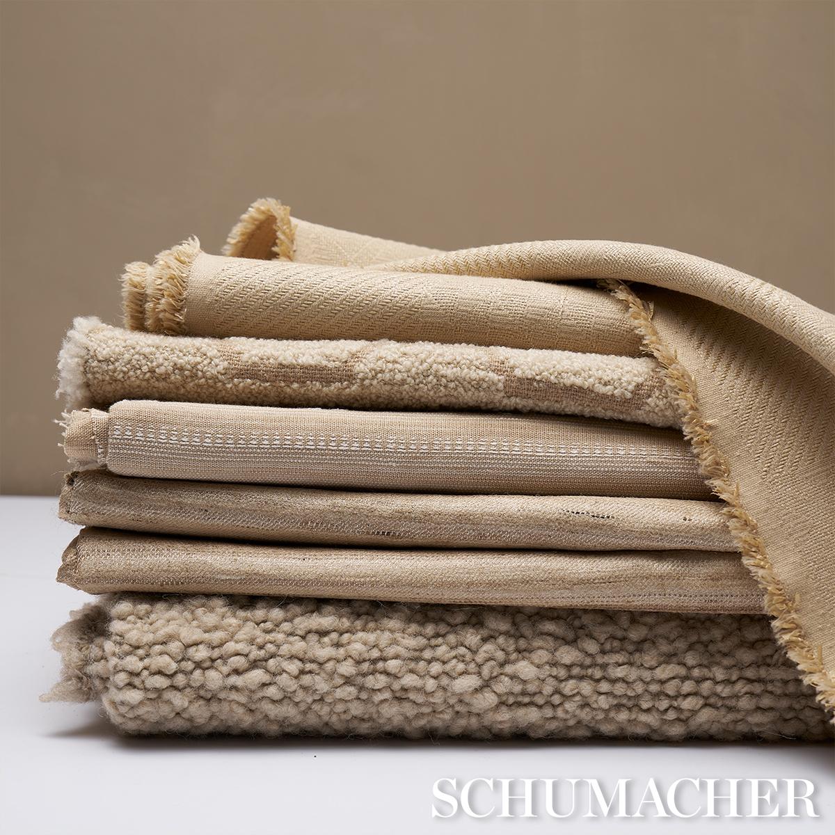 Schumacher Amir Handwoven Silk Casement Natural Fabric