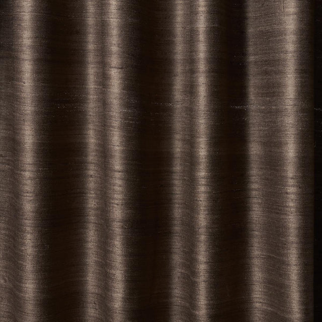Schumacher Amir Handwoven Silk Casement Walnut Fabric