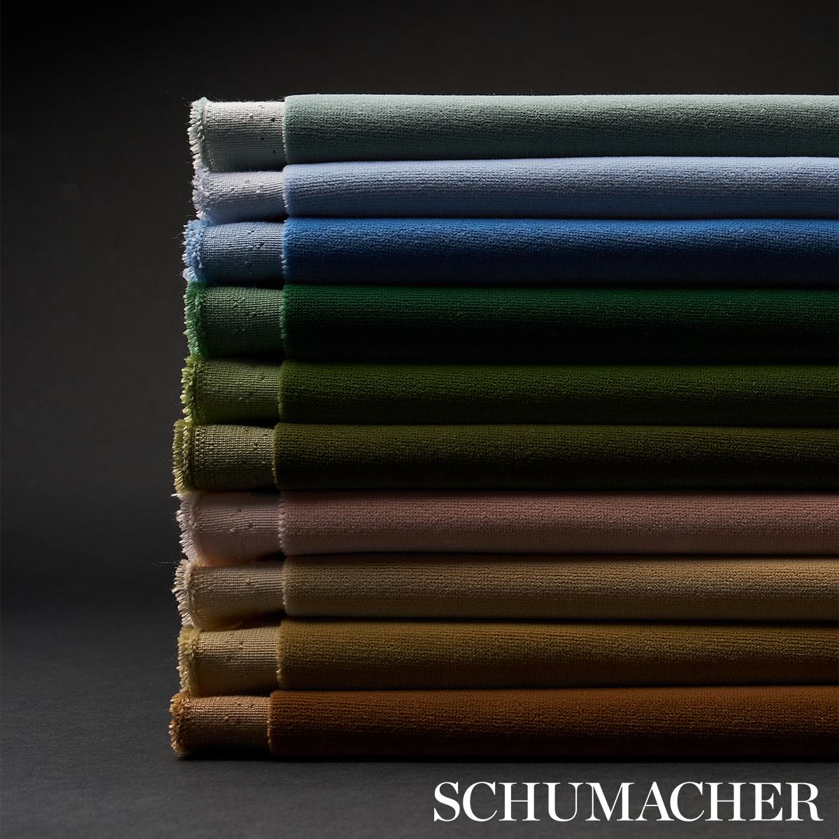 Schumacher Alistair Indoor/Outdoor Velvet Blush Fabric