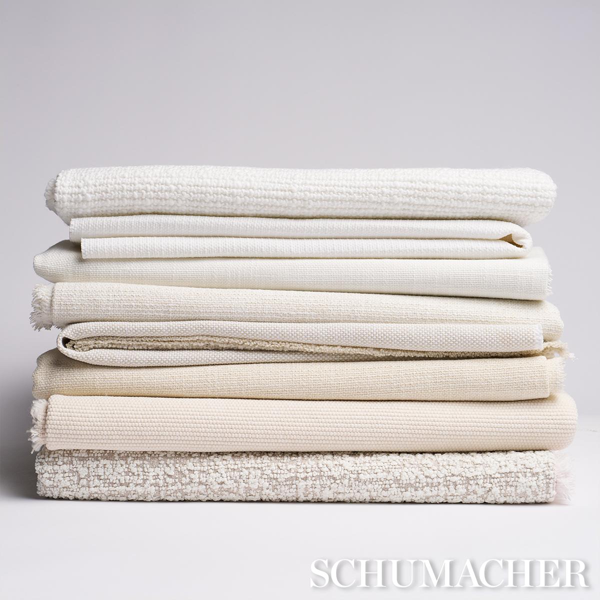 Schumacher Cooper Indoor/Outdoor White Fabric