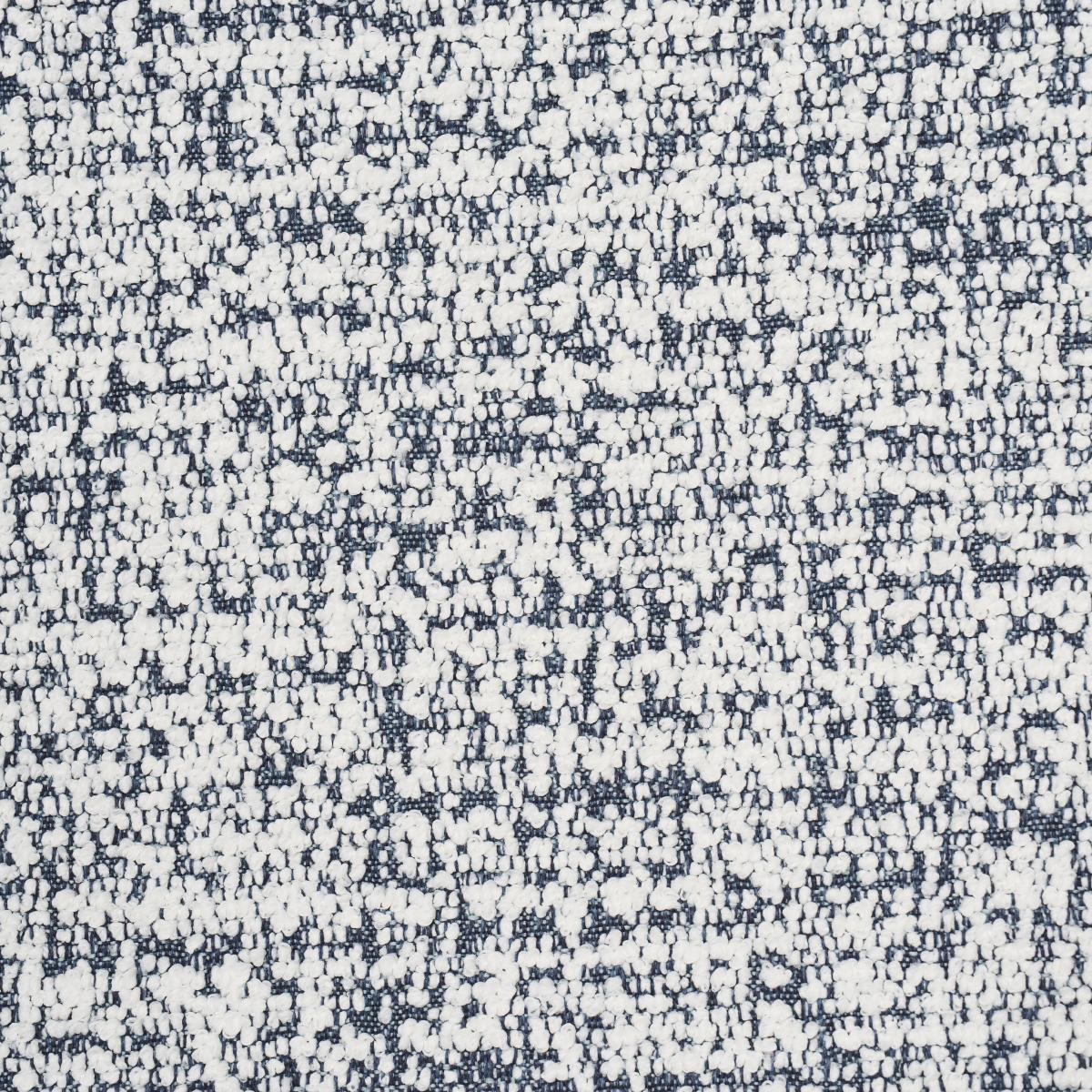Schumacher Zuzu Indoor/Outdoor White On Navy Fabric