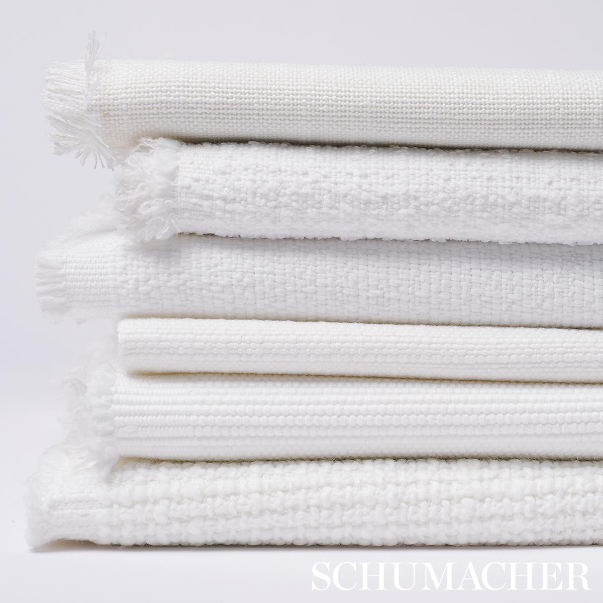 Schumacher Sasha Indoor/Outdoor White Fabric