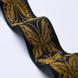 Schumacher Metamorphosis Tape Noir & Gold Trim
