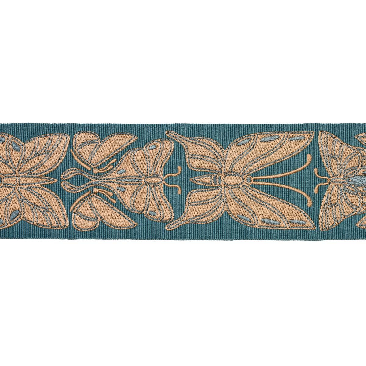 Schumacher Teal & Gold Metamorphosis Tape