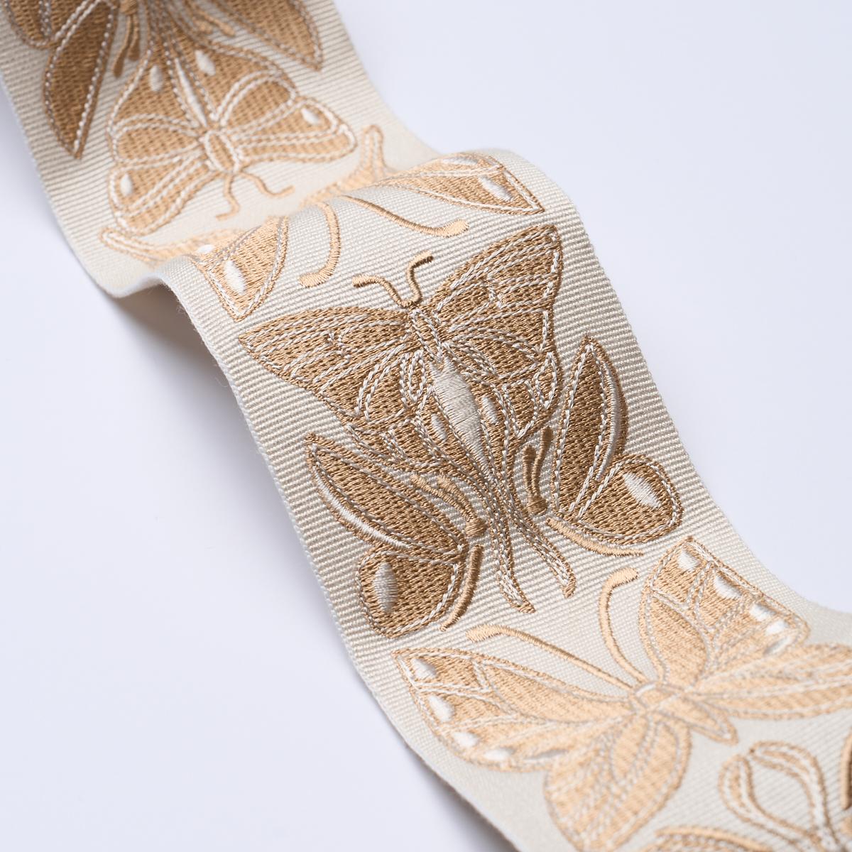 Schumacher Metamorphosis Tape Ivory & Gold Trim