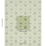 Schumacher Elmslie Embroidery Leaf Fabric