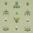 Schumacher Elmslie Embroidery Leaf Fabric
