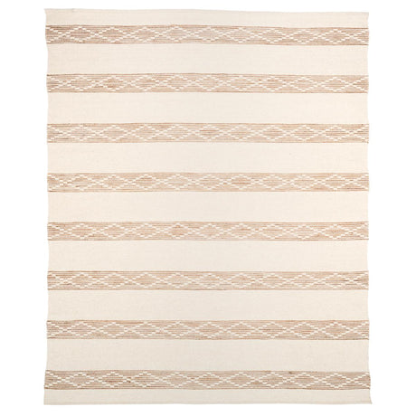 Schumacher Sequoia Stripe Jute Natural 1.25' x 0.92' Rug