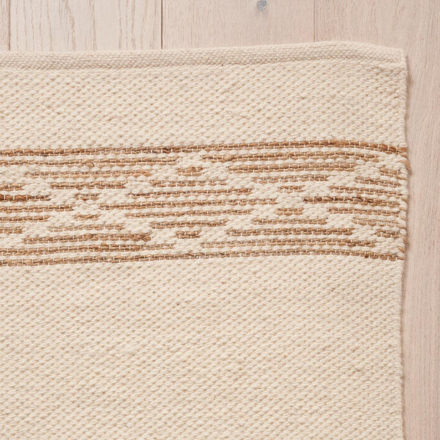 Schumacher Sequoia Stripe Jute Natural 1.17' x 0.83' Rug