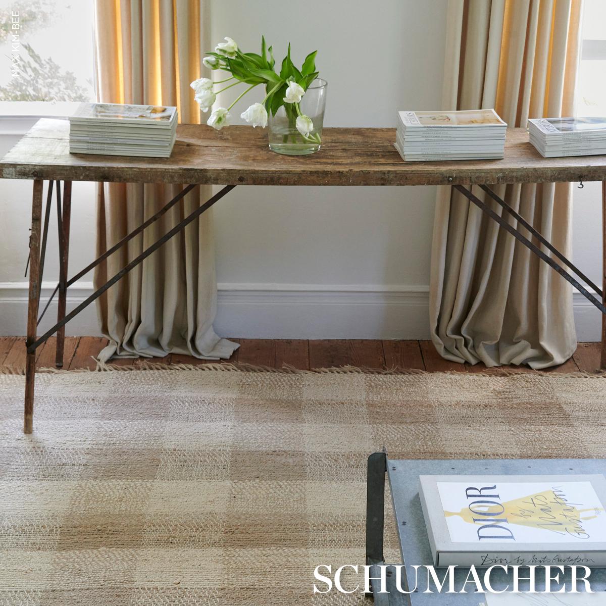 Schumacher Neutral 12' x 9' Hemming Rug