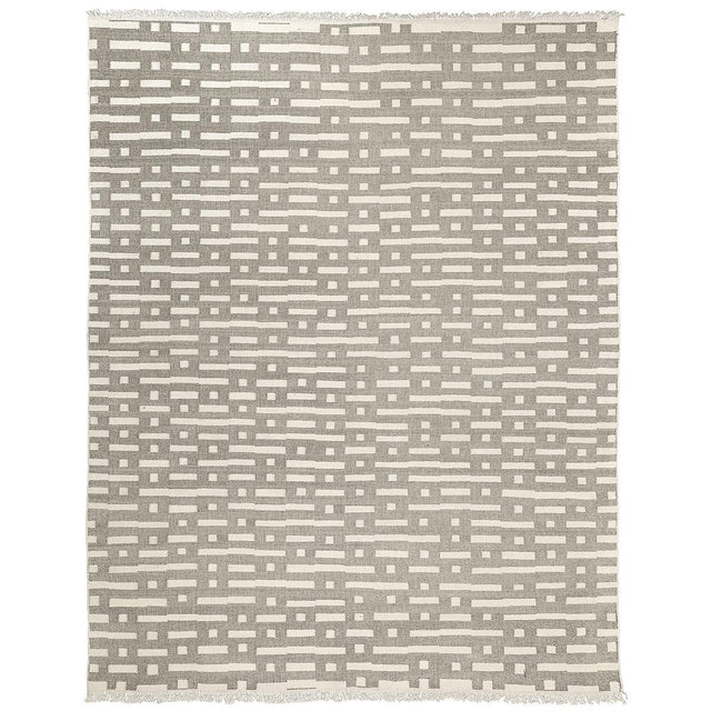 Schumacher Stone 1.25' x 0.92' Abstract Ikat Indoor/Outdoor Rug