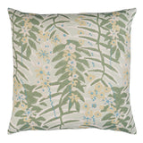 Schumacher Aqua 22" x 22" Ashbee Botanical Pillow