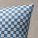 Schumacher Blue 20" x 20" Elkhart Pillow