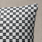 Schumacher Black 20" x 20" Elkhart Pillow