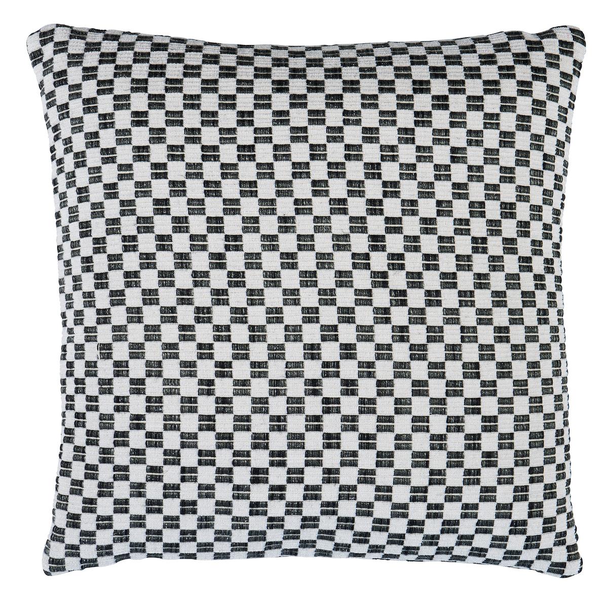 Schumacher Black 22" x 22" Elkhart Pillow