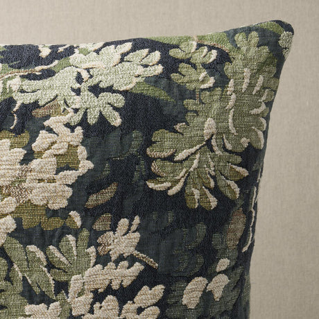 Schumacher Peacock 18" x 18" Verdure Tapestry Pillow