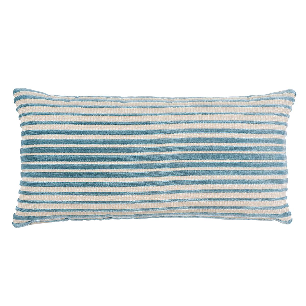Schumacher Ciel 24" x 12" Chimay Stripe Velvet
