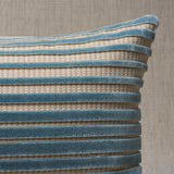 Schumacher Ciel 24" x 12" Chimay Stripe Velvet