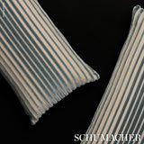 Schumacher Ciel 24" x 12" Chimay Stripe Velvet