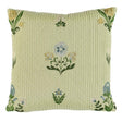 Schumacher Leaf 14" x 14" Elmslie Embroidery Pillow