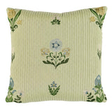 Schumacher Leaf 14" x 14" Elmslie Embroidery Pillow