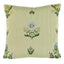 Schumacher Leaf 14" x 14" Elmslie Embroidery Pillow