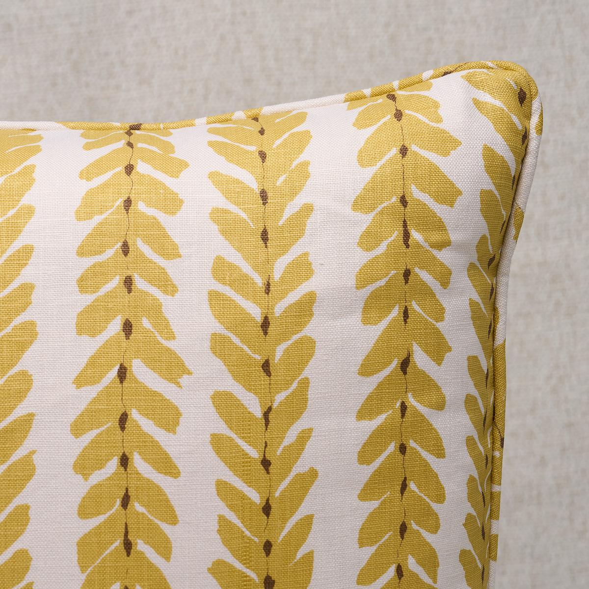 Schumacher Mimosa 18" x 18" Woodperry Pillow
