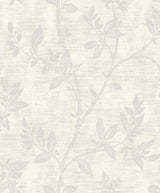 Seabrook Leaf Trail Metallic Pearl & Glass Beads Wallpaper