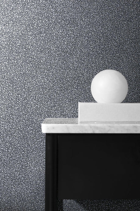 Seabrook Mica Texture Smoke & Silver Glitter Wallpaper