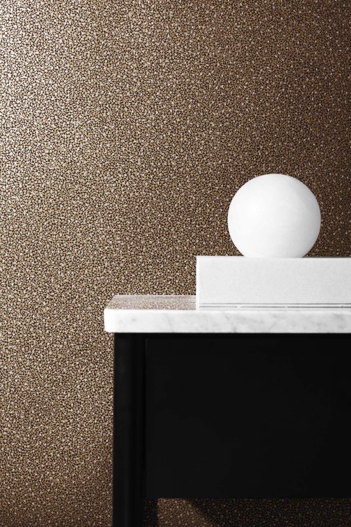 Seabrook Mica Texture Brick & Metallic Silver Wallpaper