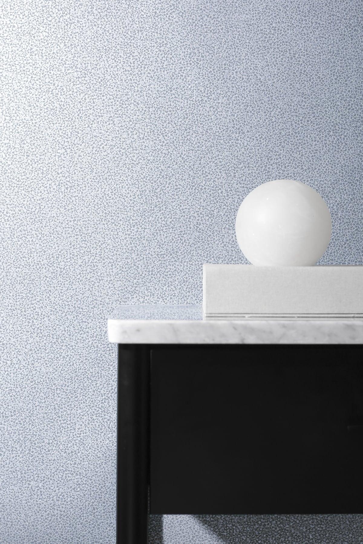 Seabrook Mica Texture Slate & Silver Glitter Wallpaper