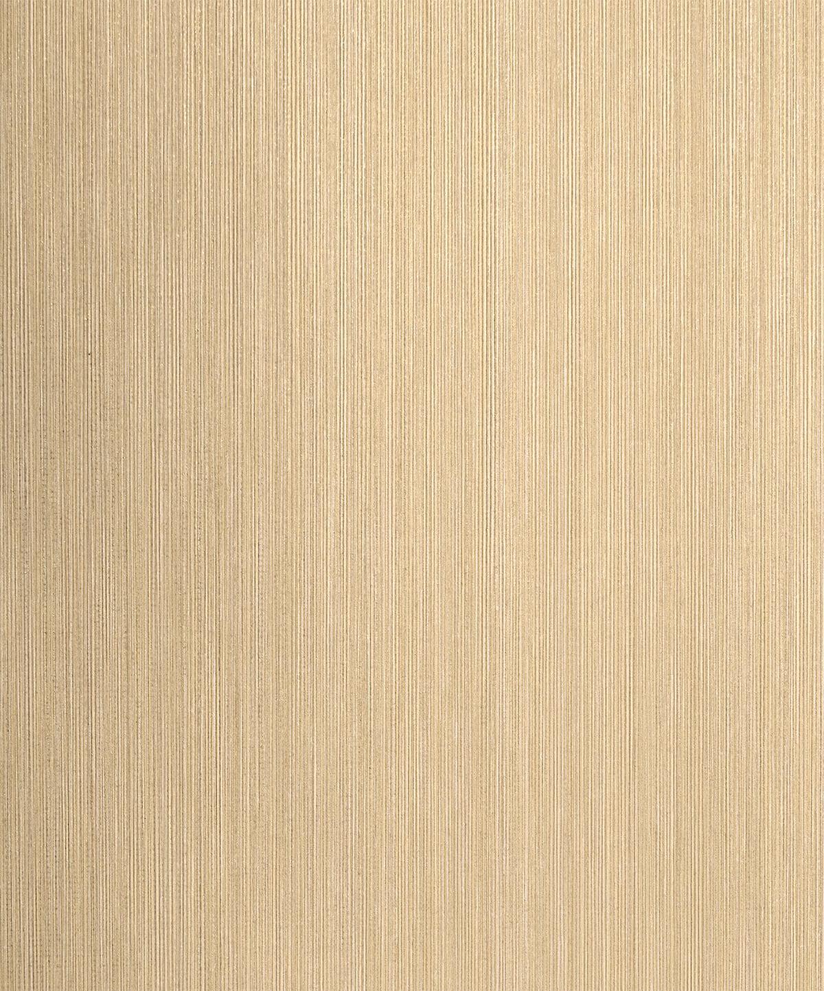 Seabrook Natural Stria Champagne & Glitter Wallpaper