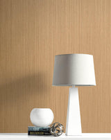 Seabrook Natural Stria Antique Brass & Glitter Wallpaper