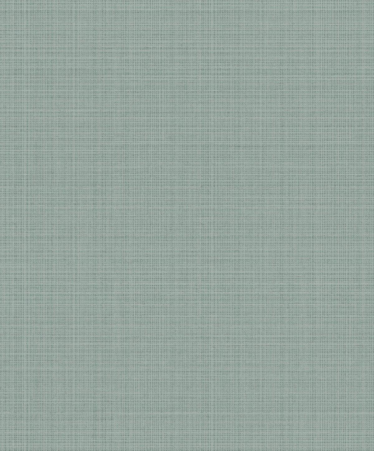 Seabrook Crosshatch Linen Metallic Sea Green Wallpaper