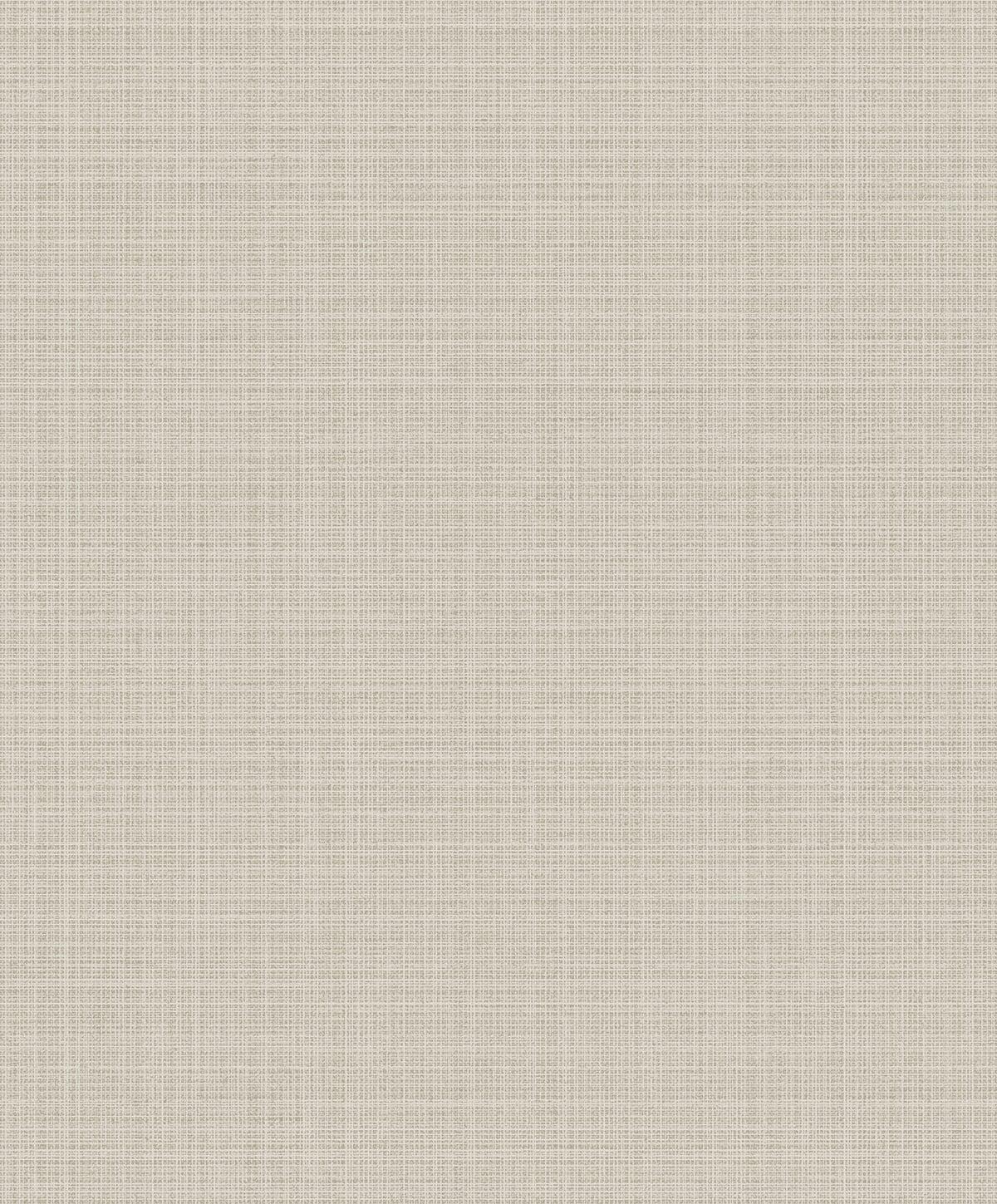 Seabrook Crosshatch Linen Metallic Greige Wallpaper
