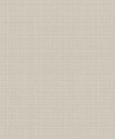 Seabrook Crosshatch Linen Metallic Greige Wallpaper