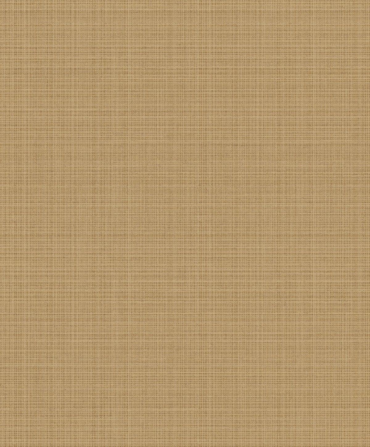 Seabrook Crosshatch Linen Metallic Antique Brass Wallpaper