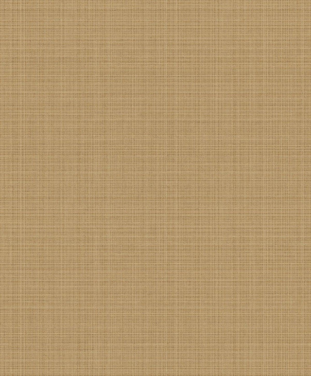 Seabrook Crosshatch Linen Metallic Antique Brass Wallpaper