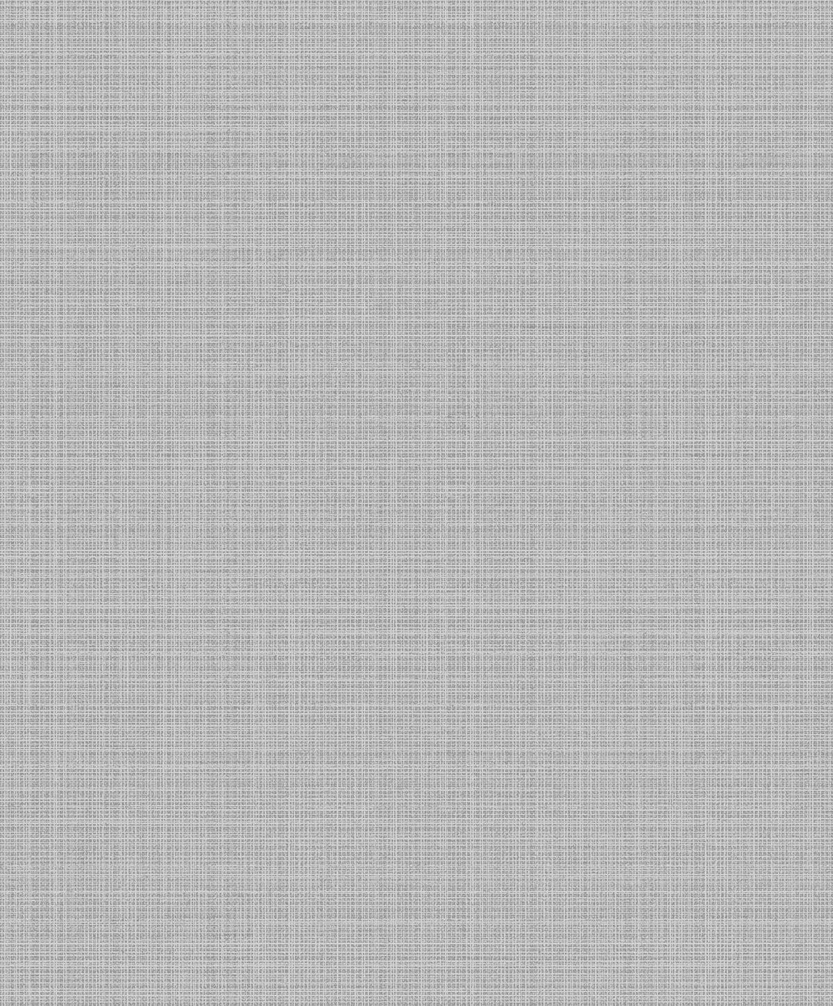 Seabrook Crosshatch Linen Metallic Silver Wallpaper