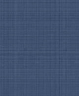 Seabrook Crosshatch Linen Metallic Storm Blue Wallpaper