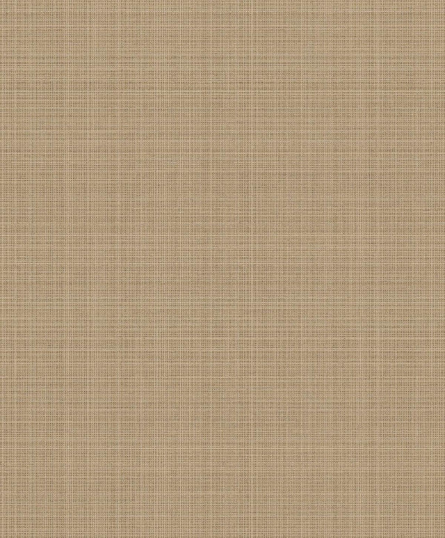 Seabrook Crosshatch Linen Metallic Taupe Wallpaper